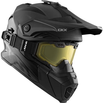 CKX TITAN AIR FLOW CARBON HELMET - BACKCOUNTRY SOLID - INCLUDED 210° GOGGLES